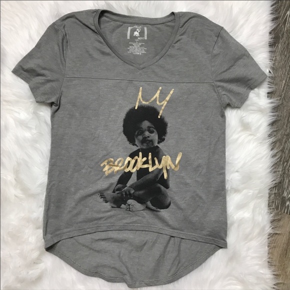 Tops - 🚫sold Brooklyn mint biggie smalls shirt size L